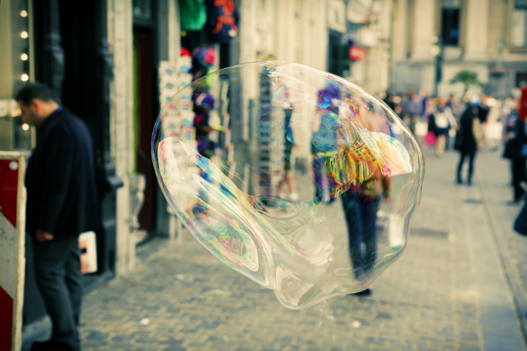 Brussels City Soap Bubble Photo