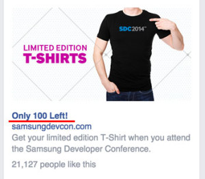 Facebook Ads Scarcity