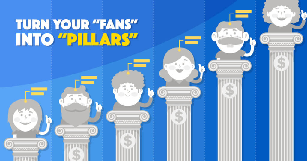 How to turn your "fans" into "pillars" - Illustration