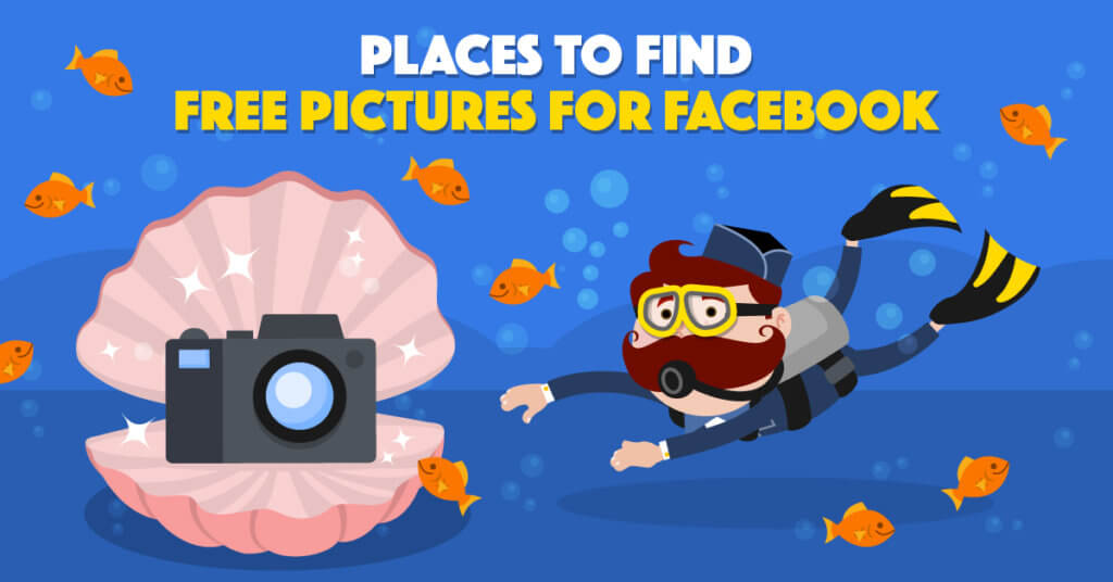 Places to Find Free Pictures for Facebook - Illustration