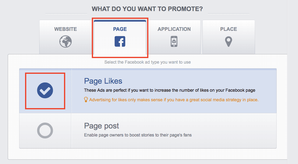 create a Facebook Like campaign in AdEspresso