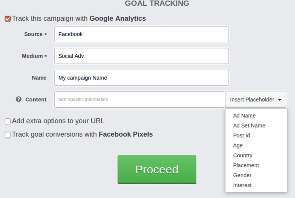 Tracking Facebook Ads in Google Analytics