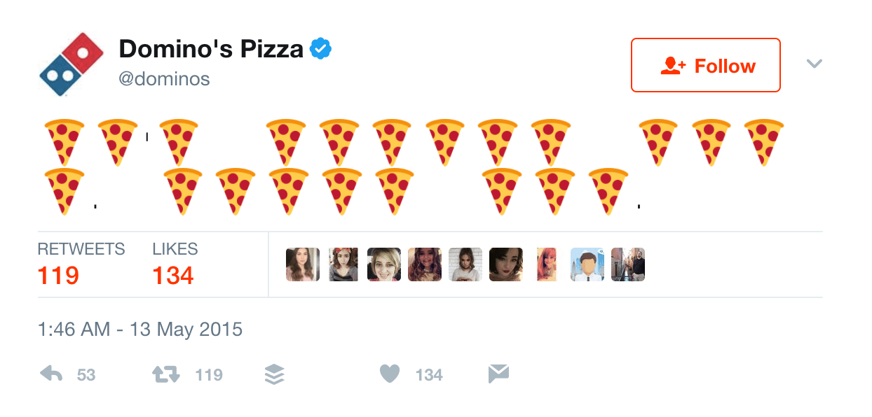 dominos tweet