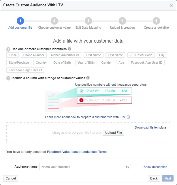 facebook value-based lookalike audience