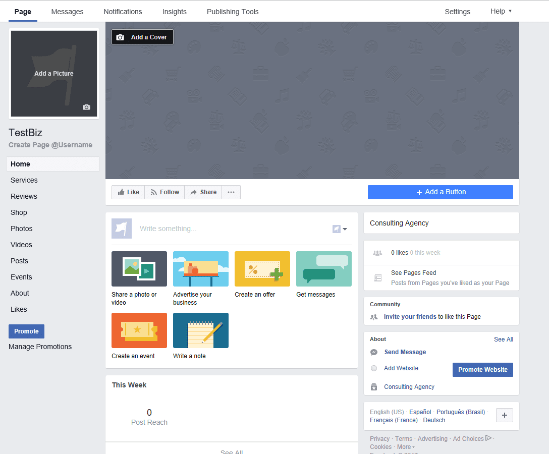 Bring back option to link a facebook page, instead of a facebook