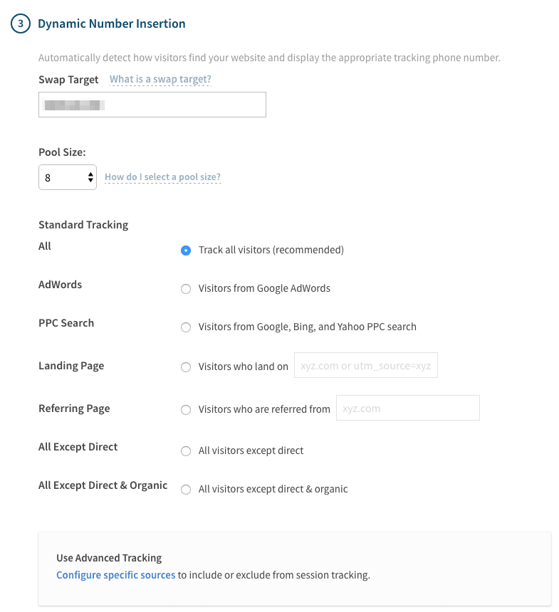 callrail call tracking example screenshot