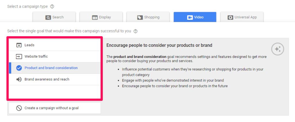 AdWords custom intent audiences