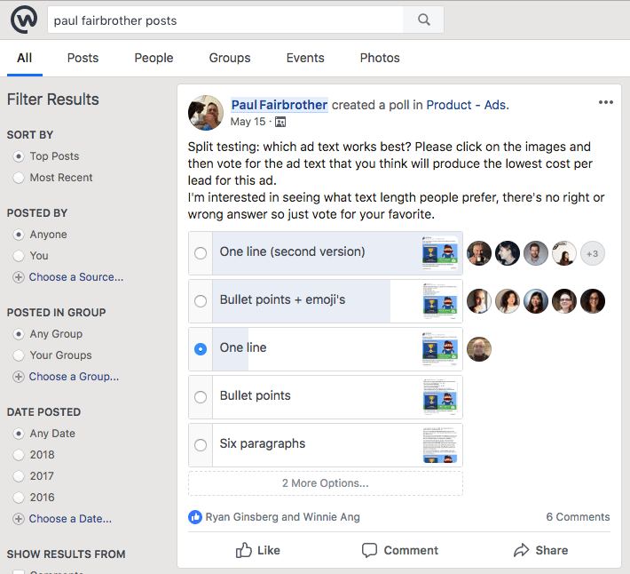 Workplace by Facebook - poll