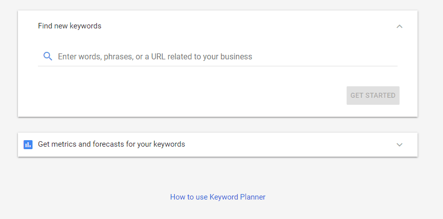 adwords keyword tool