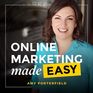 Amy Porterfield's Online Marketing Made Easy logo.