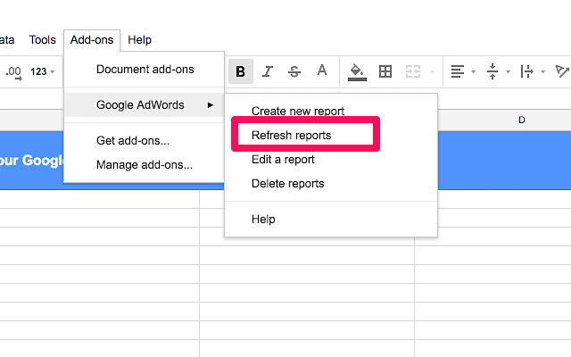 Google-Sheet-Add-ons-refresh-reports