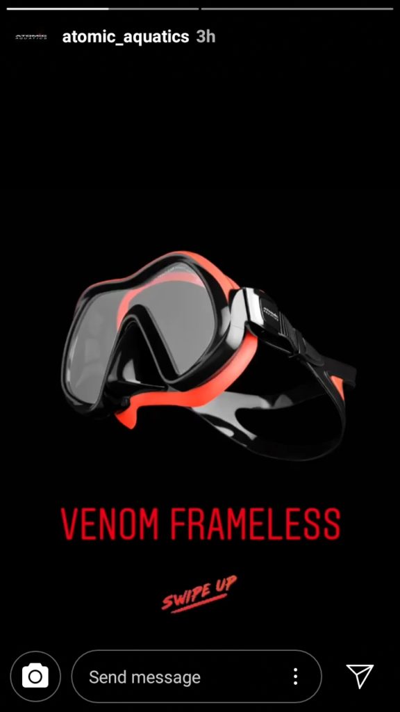 Atomic Aquatics Venom Frameless Mask For Sale Online in Canada