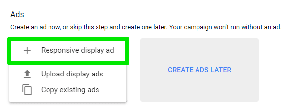 Google Responsive Ads creation