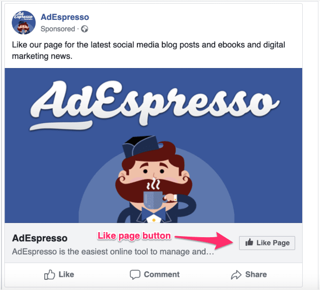 Facebook like ad