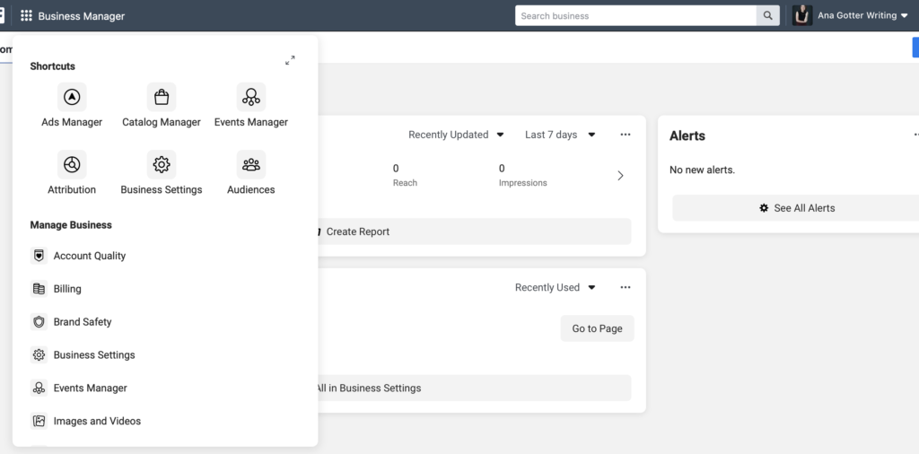 FB Business Settings: Business Account vs Personal Account (Facebook  Business Manager) 