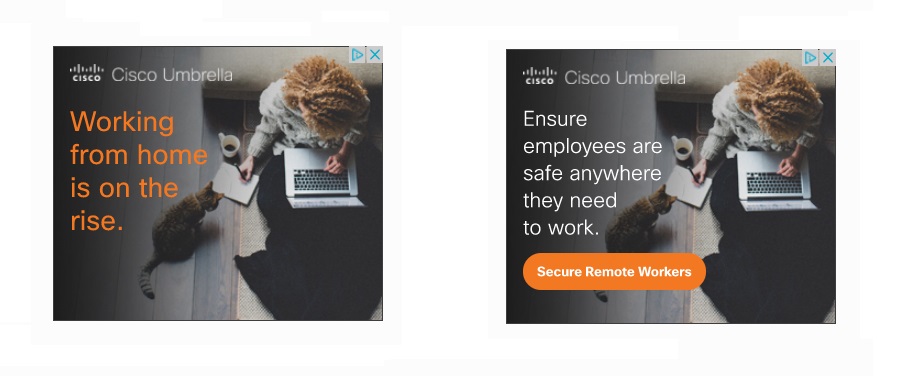 Cisco Umbrella banner ad 