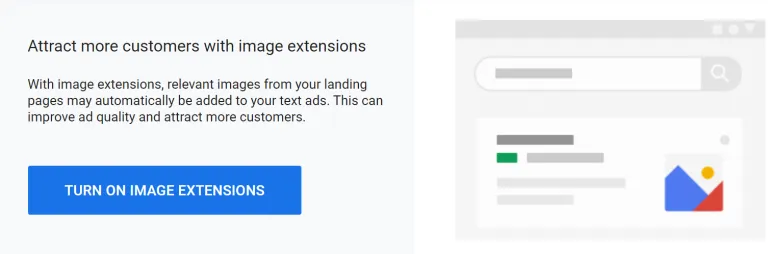 Google Ads Image extensions