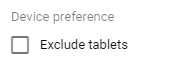 Google Ads app extension device preference