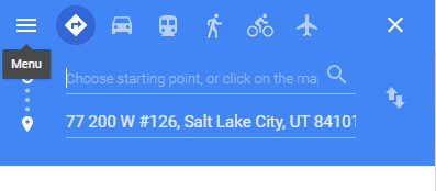 Google ad location extension directions