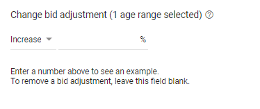 Google Ads change bid adjustments increase