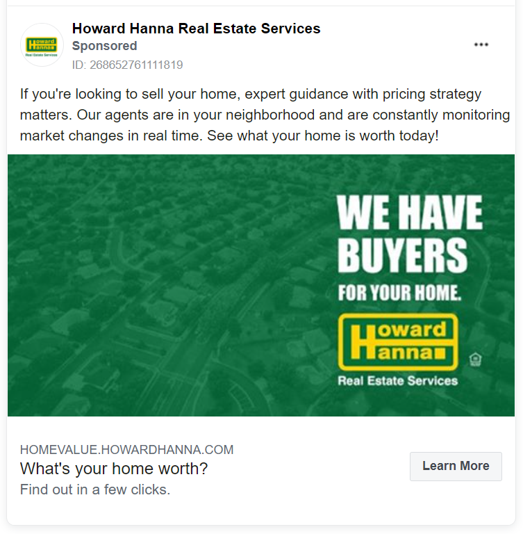 Howard Hanna real estate advertising