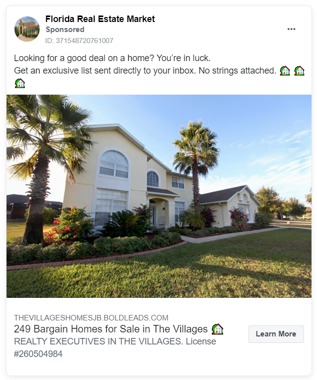 Florida real estate advertising