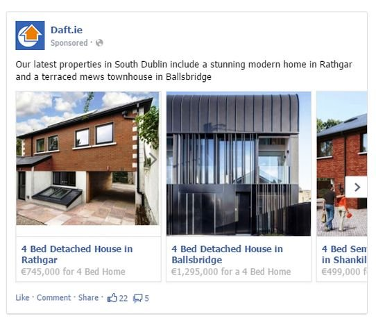 Daft.ie real estate advertising