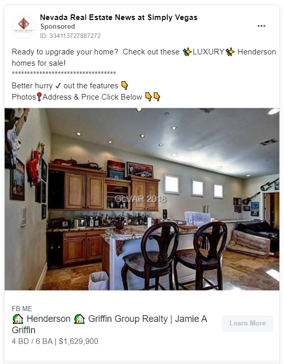 Nevada Real Estate News ad