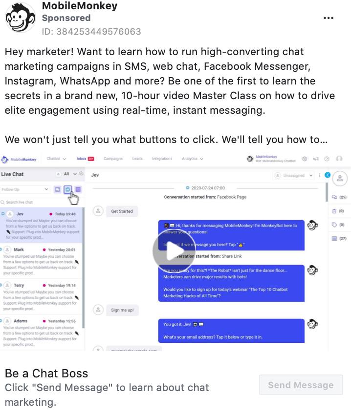 How to create Click-to-Messenger Ads to drive traffic to your bot