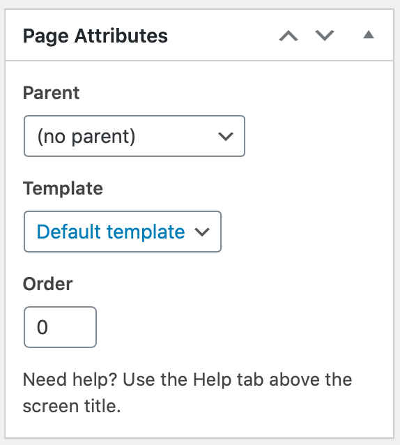 WordPress page visibility settings 