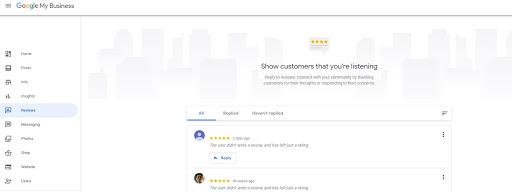 Replying to Google review