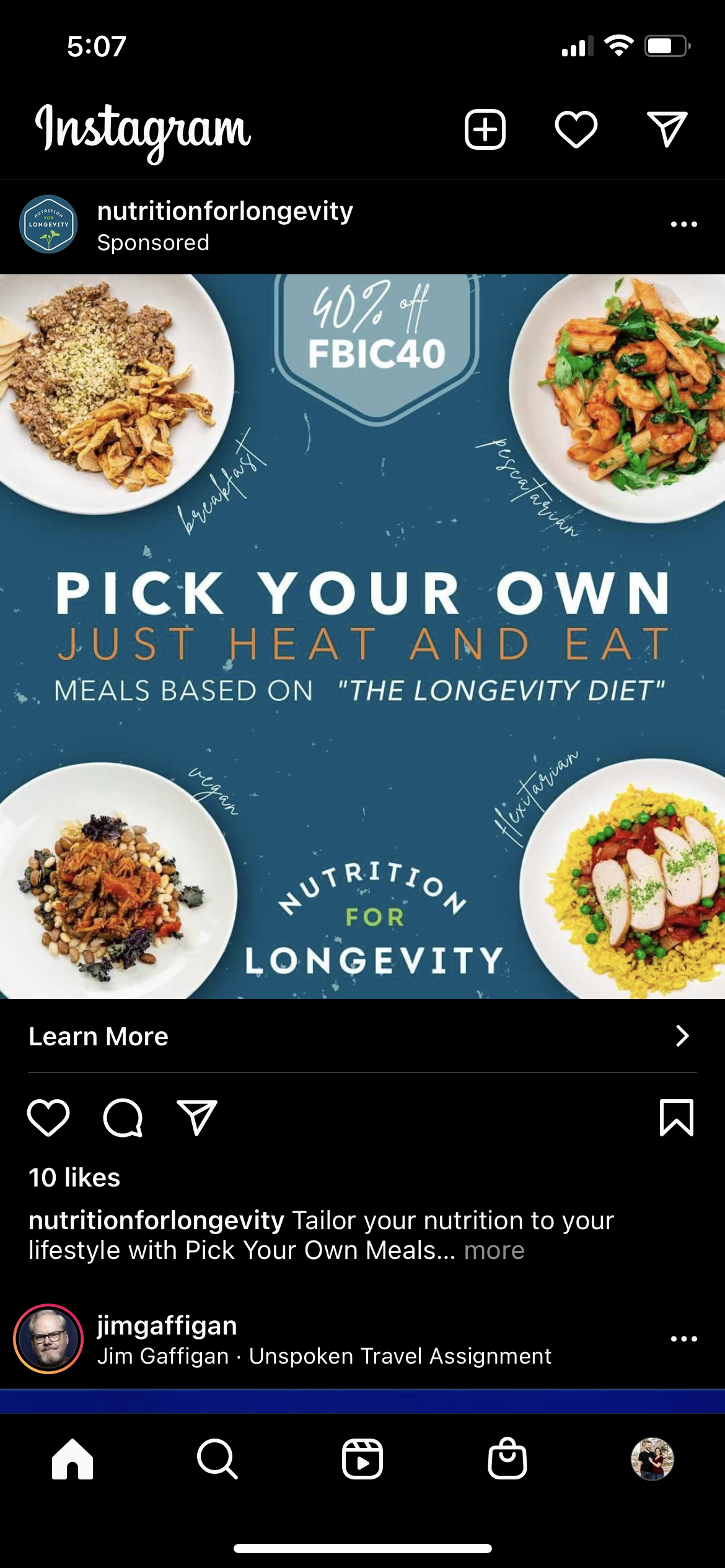 Instagram Ad design example 