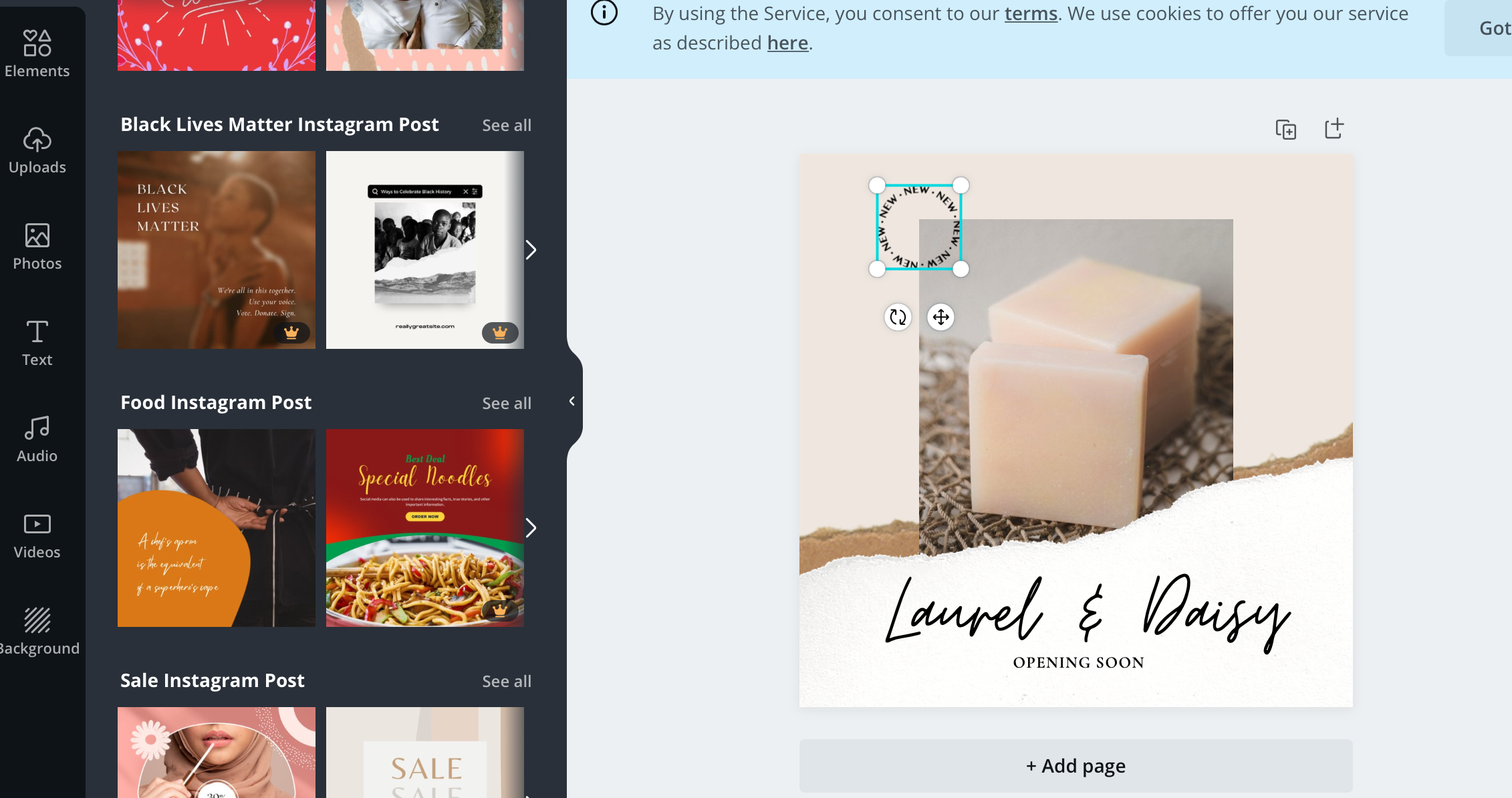 Instagram Ad design in Canva 