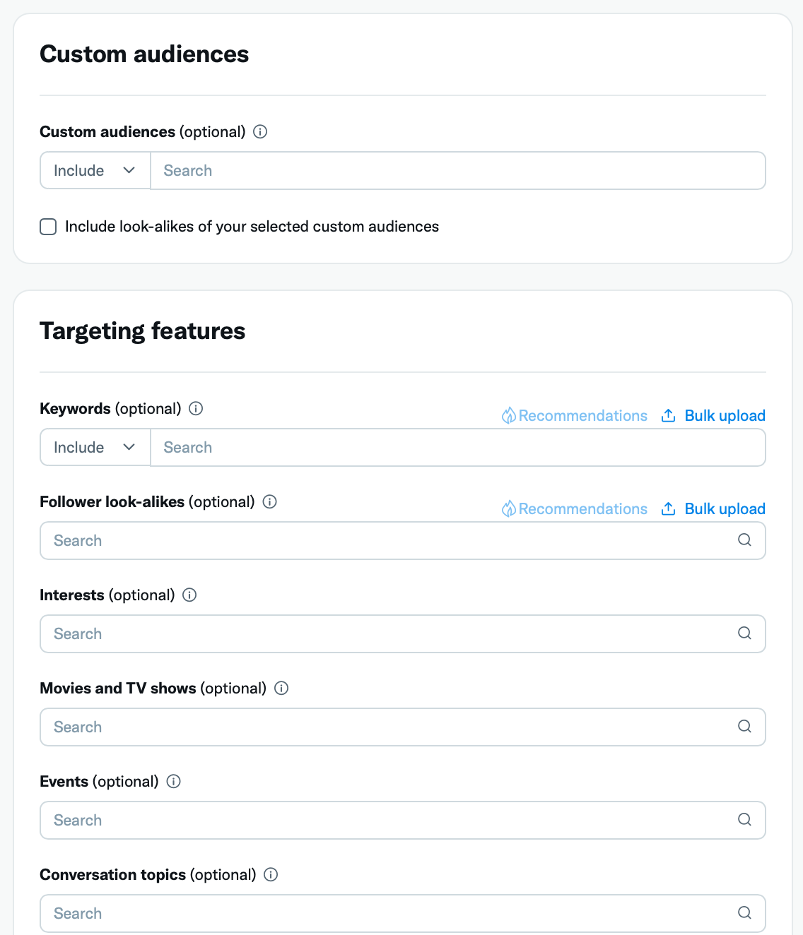 Twitter Custom audience set up 