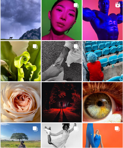 Apple's Instagram profile posts grid