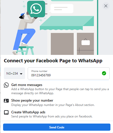 Connecting a Facebook Page to WhatsApp